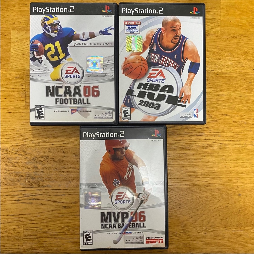 Sony PlayStation 2 PS2 Mixed Sports Game Lot Of 3